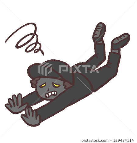 可疑人員墜落的插圖 可疑人員墜落的插圖 129454114