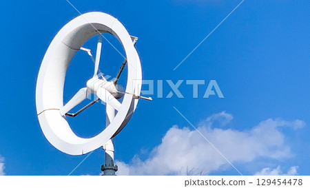 Wind fair with blue sky and wind power Wind fair with blue sky and wind power 129454478