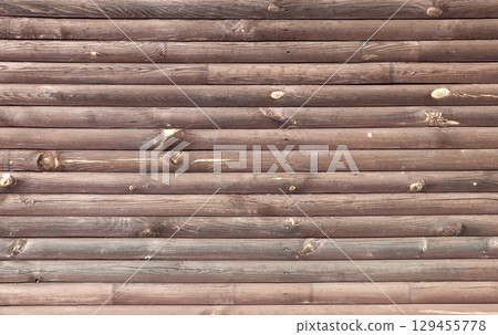 Texture of old wooden board of brown color. Horizontal or vertical background with weathered retro wood planks. Wall with pine boards trim. Texture of an aged wooden panels, its hue a deep brown Texture of old wooden board of brown color. Horizontal or vertical background with weathered retro wood planks. Wall with pine boards trim. Texture of an aged wooden panels, its hue a deep brown 129455778