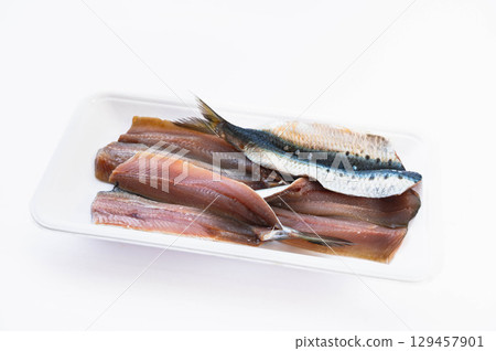Horse mackerel filleted and boned 129457901