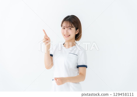 女性,白大褂,護士,醫事,指點 129458111