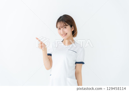 女性,白大褂,護士,醫事,指點 129458114