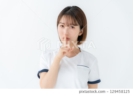 Female white coat nurse medical secret Female white coat nurse medical secret 129458125
