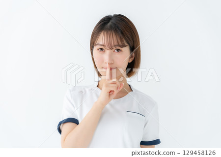 Female white coat nurse medical secret Female white coat nurse medical secret 129458126