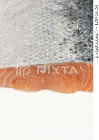 Raw salmon fillet Raw salmon fillet 129458359