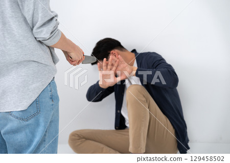 逆轉家庭暴力，暴力，打架，刀 129458502