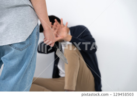 逆轉家庭暴力，暴力，打架，刀 129458503