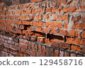 Retro brick wall 129458716