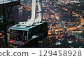 Night cable car and night view of Hakodate 129458928