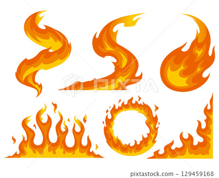 Flame illustration Flame illustration 129459168