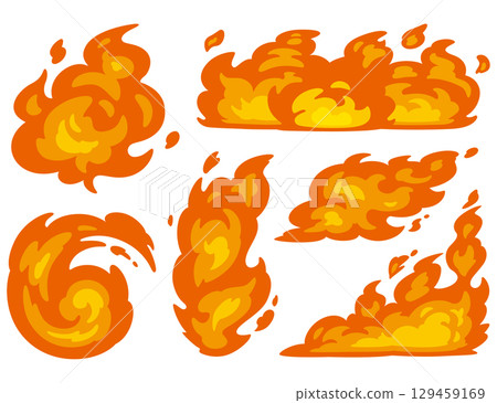 Flame illustration Flame illustration 129459169