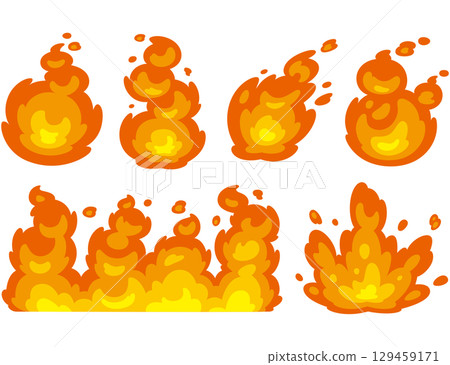 Flame illustration 129459171