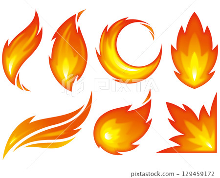 Flame illustration Flame illustration 129459172