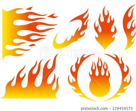 Flame illustration 129459173