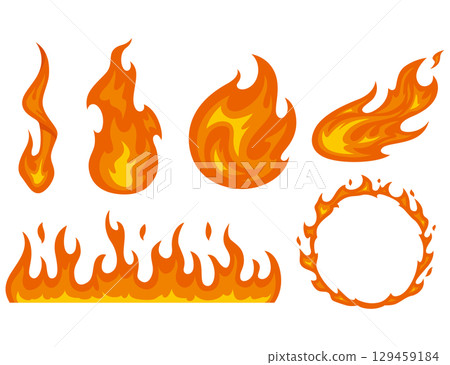 Flame illustration Flame illustration 129459184