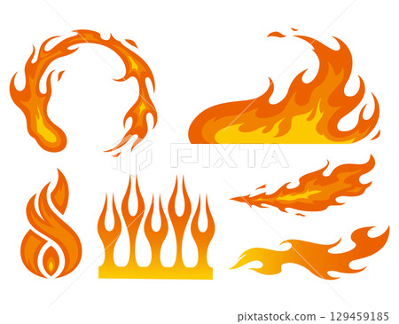 Flame illustration Flame illustration 129459185