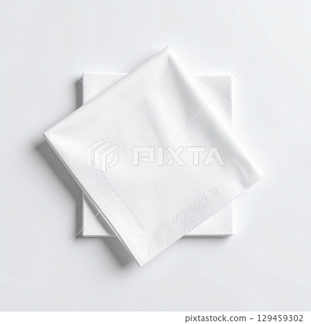 tissue box on white background mock up 129459302