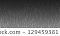 Abstract realistic rain vector texture Vertical lines of white droplets on dark gradient background 129459381