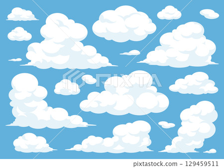雲的插圖 雲的插圖 129459511