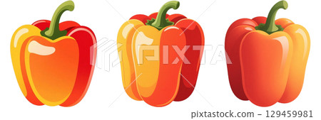 五顏六色的辣椒粉的插圖 129459981