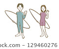 Men and women who surf 129460276