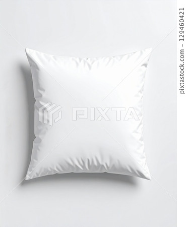 white pillow on white mock up 129460421