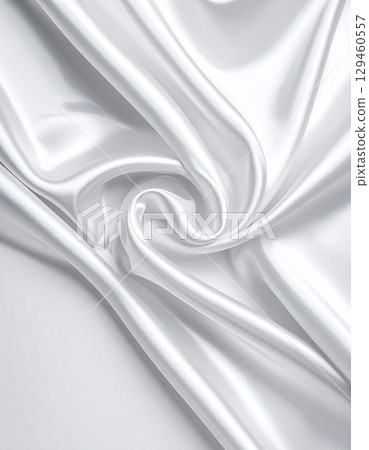 smooth elegant white silk as wedding background mock up 129460557