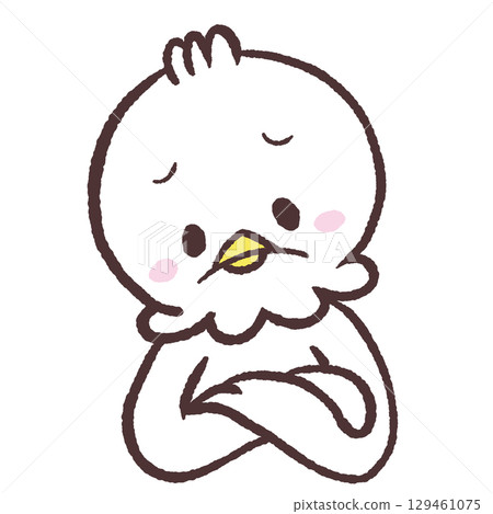 思考的白鳥的插圖 思考的白鳥的插圖 129461075