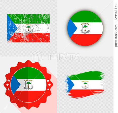 Equatorial Guinea National Flag Icon Collection. 129461150
