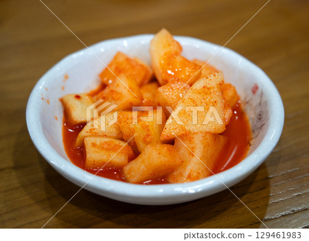 韓國 小菜 蘿蔔 泡菜 食物 料理 깍두기 kkakdugi カクテキ kakuteki 129461983