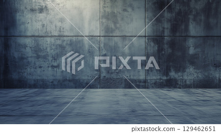 Empty gray concrete wall. Gray concrete wall as background. Abstract design with textured black stone wall background 129462651