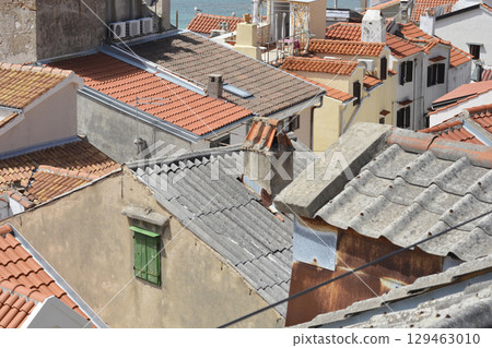 Rooftops in Baska 129463010