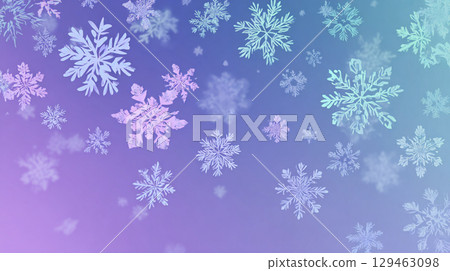 夢幻般的雪花和夜空背景 夢幻般的雪花和夜空背景 129463098