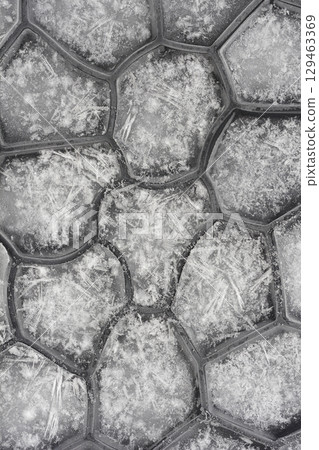 Pattern of icy hexagon Pattern of icy hexagon 129463369