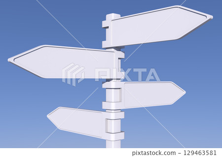 road signs collection isolated on transparent 129463581