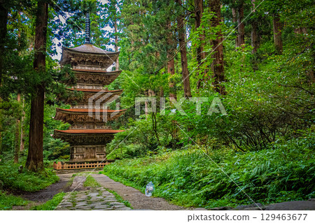 Haguroyama Five-story Pagoda, Tsuruoka City, Yamagata Prefecture Haguroyama Five-story Pagoda, Tsuruoka City, Yamagata Prefecture 129463677