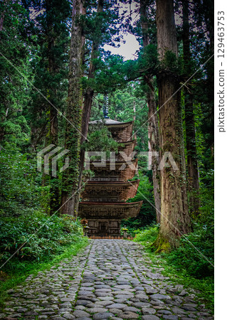 Haguroyama Five-story Pagoda, Tsuruoka City, Yamagata Prefecture Haguroyama Five-story Pagoda, Tsuruoka City, Yamagata Prefecture 129463753