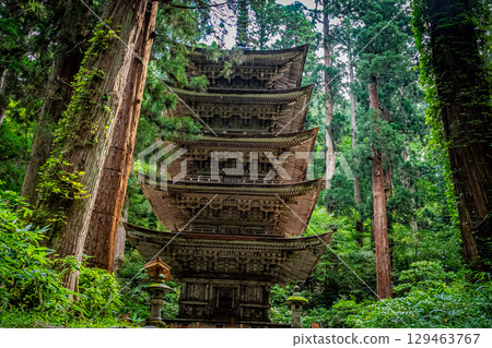 Haguroyama Five-story Pagoda, Tsuruoka City, Yamagata Prefecture Haguroyama Five-story Pagoda, Tsuruoka City, Yamagata Prefecture 129463767