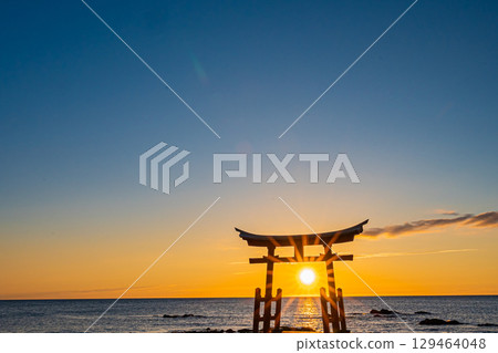 Scenery of Konpira Shrine in Shosanbetsu Village, Hokkaido 129464048