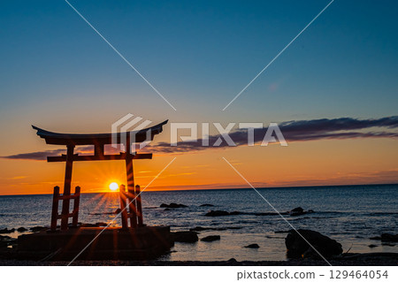 Scenery of Konpira Shrine in Shosanbetsu Village, Hokkaido 129464054