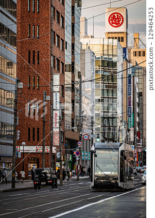 Hokkaido Sapporo City Susukino Tram 129464253