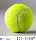 Neon Green Tennis Ball Texture Histories Match, White Seam Detail, Perfect For Event Lesson 129464397