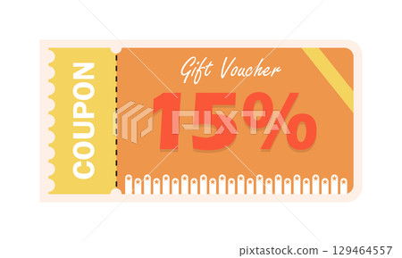 15% Discount Coupon Gift Voucher Promo 15% Discount Coupon Gift Voucher Promo 129464557