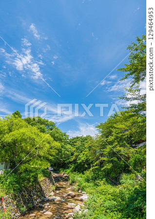 Makino's clear stream, Hachioji River, Makino Town, Takashima City, Shiga Prefecture 129464953