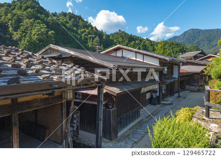 中山道妻籠宿的風景 中山道妻籠宿的風景 129465722