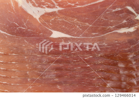Thinly sliced prosciutto Thinly sliced prosciutto 129466014
