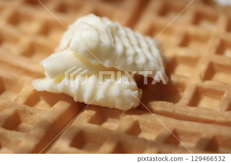 華夫餅上的奶油 華夫餅上的奶油 129466532