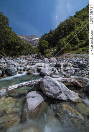 從紐西蘭亞瑟隘口國家公園的比利谷步道遠眺羅爾斯頓山 129466784