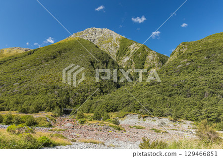 Landscape of Arthur's Pass National Park in Canterbury, New Zealand Landscape of Arthur's Pass National Park in Canterbury, New Zealand 129466851