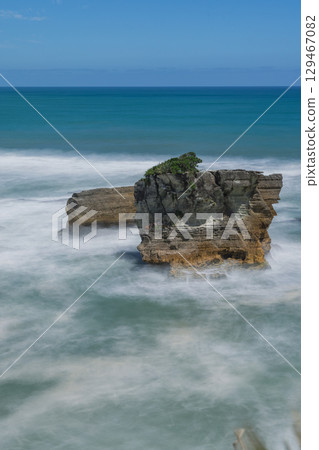 紐西蘭西海岸普納凱基的煎餅岩 129467082